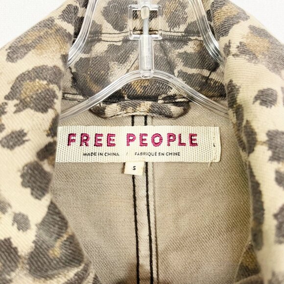 Free People Leopard Print Utility Jacket - Picture 6 of 9